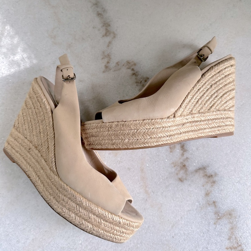 Dolce Vita Women's Cream Wedge Espadrille Sandals